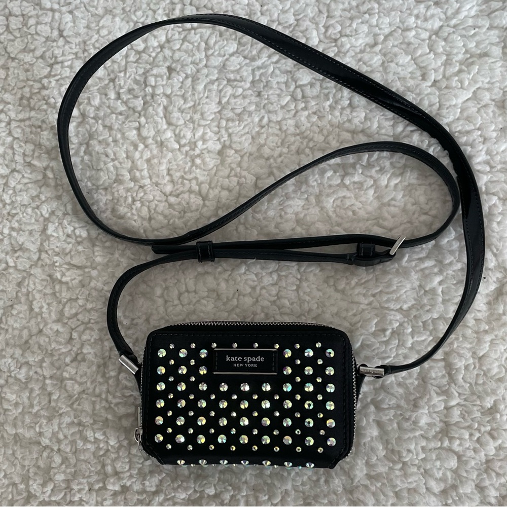 Kate Spade Double Zip Embellished Micro Crossbody - Picture 4 of 8